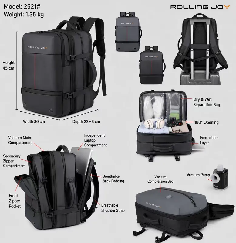 Vacuum Compression Backpack