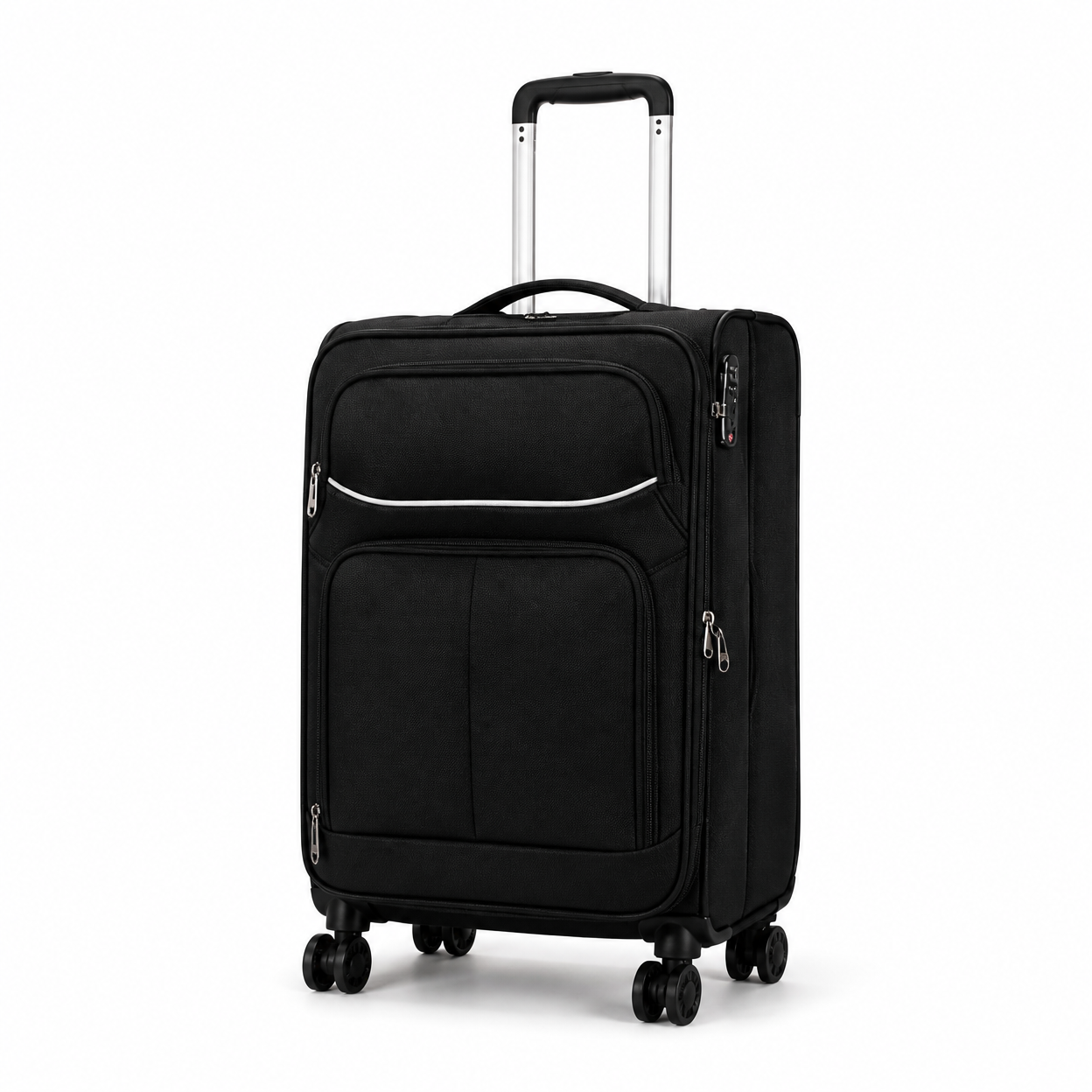 Rolling Joy OEM Rolling Joy fabric luggage spinner IP560 CZ001 - diamond quilted nylon trolley case with TSA lock 20inch 24inch 28inch or individual Diamond-quilted fabric with foa