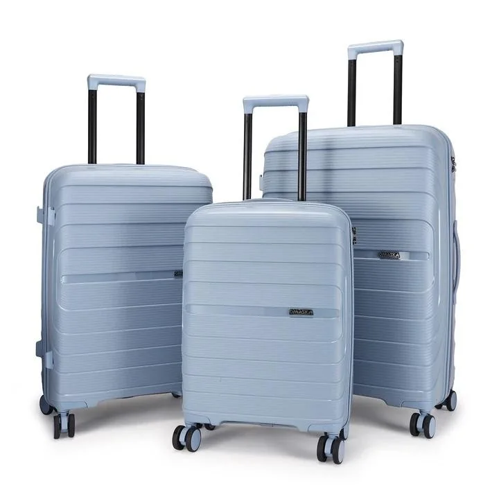 Rolling Joy OEM PP trolley case set sky blue 3-piece color view 6